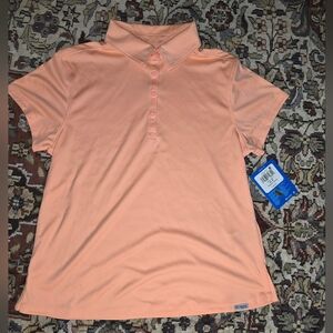 Columbia Peach Polo Shirt